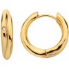 Hot Diamonds Nadčasové pozlátené náušnice kruhy s diamantmi Jac Jossa Soul DE812