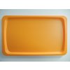 Čtvercový tác z polypropylenu 530x325 mm | STALGAST, 413031 oranžový