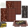 SILIKÓNOVÁ FORMA NA DUBAJSKÚ ČOKOLÁDU FORMA NA PRALINKY TABUĽKA 2ks