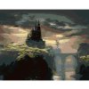 Diamondi Diamantové maľovanie - HRAD NA KOPCI Rámovanie: bez rámu a bez vypnutia plátna, Rozmer: 40x50 cm