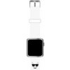 Silikónový Remienok Apple Watch 7 / 6 / 5 / 4 / 3 / 2 / 1 KARL LAGERFELD CHOUPETTE HEADS 42mm/44mm biela farba