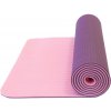 YATE Yoga mat dvojvrstvová TPE ružová