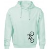 Bicykel na výšku - Oversized mikina pánska Moon - kratšia + širšia - M ( Frost )