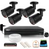 DAHUA zostavy Dahua IP monitorovacia súprava 4MPx 2K 4 vonkajšie čierne kamery s 1TB diskom