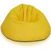 INTERMEDIC SK - Sedací vak Relax 110x70 cm | kreslo na oddych z ekokože alebo polyesteru, 300 l Farba: NC04 - Žltá slnko (Polyester)