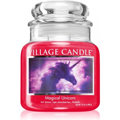 Village Candle Magical Unicorn vonná sviečka (Glass Lid) 389 g