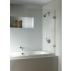 Riho Scandic vaňová zástena 100 cm jednodielny chrómová lesklé/číre sklo G001134120