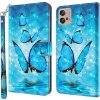 Peňaženkové 3D puzdro PAINTING na Motorola Moto G32 - Tri motýle