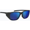 Pánske slnečné okuliare Under Armour Glacial matte black/grey blue mirror silver polarized o
