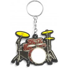 Prívesok na kľúče Musician Designer Music key Chain Drum Set Green