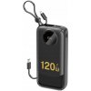 POWERBANK 20000 mAh 22,5W POWER BANKA S KÁBLAMI USB-C LIGHTNING QC PD ČIERNA