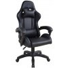 Ergonomická kancelárska stolička s vankúšikmi, čierná