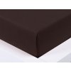 XPOSE® Jersey plachta Exclusive - tmavo hnedá 180x200 cm, Jersey