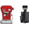 Ascaso Dream ONE, Love Red + Eureka Mignon Zero 55s, BL black