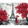 ZUTY Maľovanie podľa čísel - PARÍŽ EIFFELOVA VEŽA BOZK Rámovanie: vypnuté plátno na rám, Rozmer: 40x50 cm