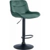 Design-Shop Vonore čierny / zamat Zelená