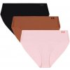Dámske nohavičky Under Armour Pure Stretch No Show Bikini - Solid 3Pack Prime Pink XS