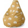 Sablio Sedací vak Pear Roztomilé medvedíky - 140 x 100 x 25 cm