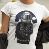 Tričko s potlačou ASTRONAUT REBEL Pánsky Biela 146 cm/10 rokov