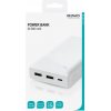 DELTACO PB-A1002 Powerbank 20000mAh, 2x USB, biela