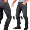 Motocyklové džínsové nohavice HUSAR VEXO šedé + chrániče SAS TEC