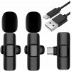Klopový mikrofón 2x vysielač + prijímač Android USB-C K9