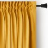 Žltý zamatový dimout záves 140x245 cm Pleat – Restilo