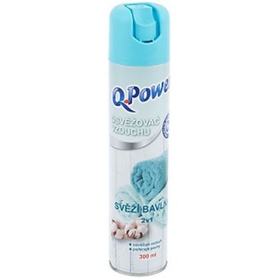 Q Power osviežovač vzduchu svieža bavlna 2v1, 300 ml