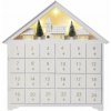 EMOS SK s.r.o. Lighting LED adventný kalendár drevený, 35x33 cm, 2x AA, vnútorný, teplá biela, časovač - DCWW02