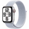 Apple Watch SE GPS + Cellular 40mm Silver Aluminium Case with Blue Cloud Sport Loop