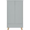 Sivá dvojdverová minimalistická skriňa - ZARA, NOV24 ZARA