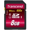 Transcend 8GB SDHC (Class 10) UHS-I 600x (Ultimate) MLC paměťová karta TS8GSDHC10U1
