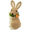 DOMMIO Zajac plyšový s venčekom 27 × 15 cm