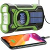 PRENOSNÉ SOLÁRNE RÁDIO KORBKA ALARM DYNAMO NÚDZOVÁ BATERKA 5000 mAh JB-07G