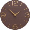 Dizajnové hodiny 10-005-89-60 wenge/gold CalleaDesign 30cm