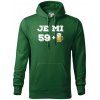 Je mi 60 pivo - Mikina pánska Cape s kapucňou - 2XL ( Fľaškovozelená )