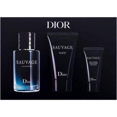 Dior Sauvage Darčeková sada pánska parfumovaná voda 60 ml, sprchový gél 50 ml a hydratačný krém na tvár a fúzy 20 ml