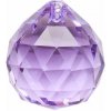 Nefertitis Guľa Feng Shui brúsený krištáľ fialový L NF4877 - 40 mm