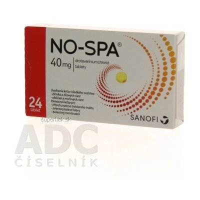 NO-SPA 40 mg tbl (blis.PVC/Al) 1x24 ks, 8588003914507