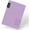 Karton P+P - PASTELINi - denný diár 2026, fialový, A5, 15,4 × 21,7 cm