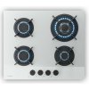 Klarstein Plynová varná doska Velaire, 4-platnička s elektrickým zapaľovaním, kompatibilná so zemným plynom a LPG, 8000W, 60cm (PG6041BG-A1Cw)