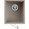 Elleci QUADRA 100 UM G43 tortora + Deante CORIO BFC 060M chróm