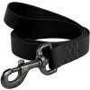 Vodítko WAU DOG vodeodolné - čierne 122 cm / 15 mm