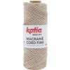 MACRAME CORD FINE 2,5mm Katia Farby MACRAME CORD FINE: 205 béžová