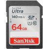 SanDisk Ultra/SDXC/64GB/140MBps/UHS-I U1 / Class 10/Čierna SDSDUNB-064G-GN6IN