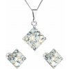 PAVONA Sada šperkov s krištáľmi Swarovski náušnice a prívesok mix farieb kosoštvorec 39126.3 light sapphire