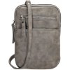 Multifunkčná sivá crossbody kabelka SONJA ENRICO BENETTI