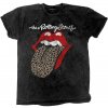 The Rolling Stones Tričko Leopard Tongue Unisex Black L