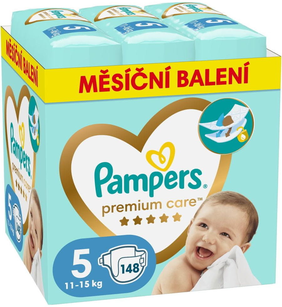 Pampers Premium Care 5 148 ks od 37,8 € - Heureka.sk