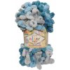 Alize příze Puffy color 6078 odstíny modré a šedé